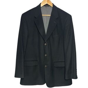 The Men’s Store Metropolitan View 100% Cashmere Blazer Jacket Mens 44 R Black